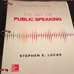 The Art of Public Speaking; textbook